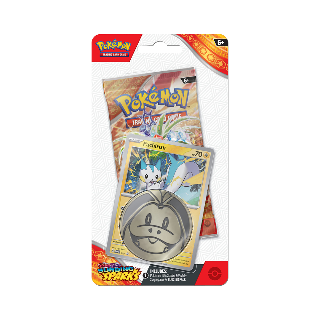 Pokemon Surging Sparks Checklane Blister Set of 2 763 Collectibles Pokemon Surging Sparks Checklane Blister Set of 2 763 Collectibles