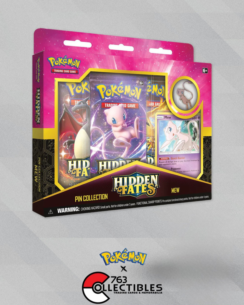 Pokemon Hidden Fates Mew Pin Collection – 763 Collectibles