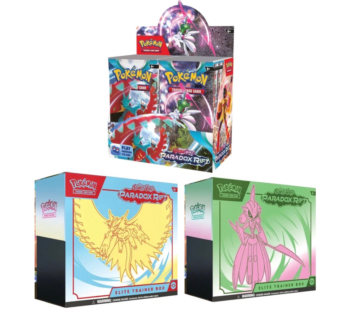 Pokemon Paradox Rift Booster Box + ETB Set of 2 Bundle – 763