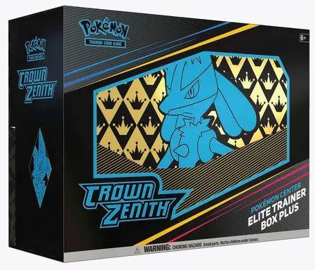 Pokemon Crown Zenith Elite Trainer Box Plus (Pokemon Center Exclusive) (Minor tear in shrink - see photos)