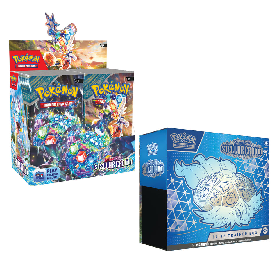 Pokemon Stellar Crown Booster Box + ETB Bundle Pokemon Stellar Crown Booster Box + ETB Bundle