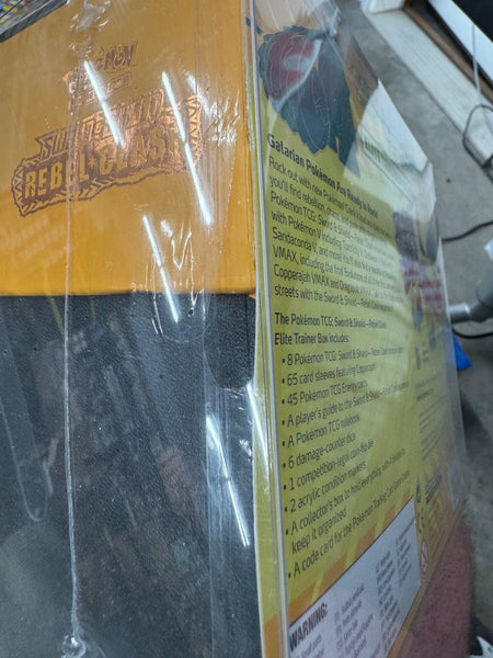 Pokemon Rebel Clash Elite Trainer Box **Tear on Side - see photos**