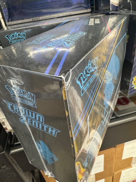 Pokemon Crown Zenith Elite Trainer Box Plus (Pokemon Center Exclusive) (Minor tear in shrink - see photos)