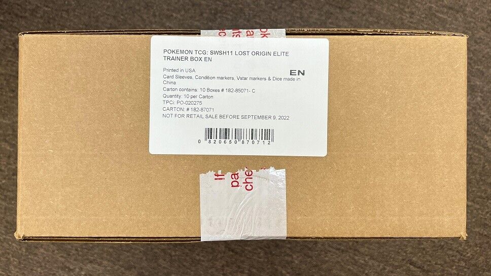 Pokemon Lost Origin Elite Trainer Box Case – 763 Collectibles