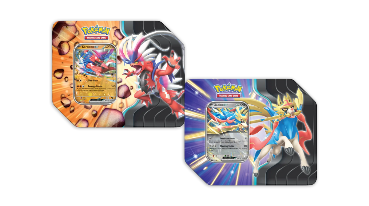 Pokemon Slashing Legends Tin Set of 2 (Zacian & Koraidon) – 763
