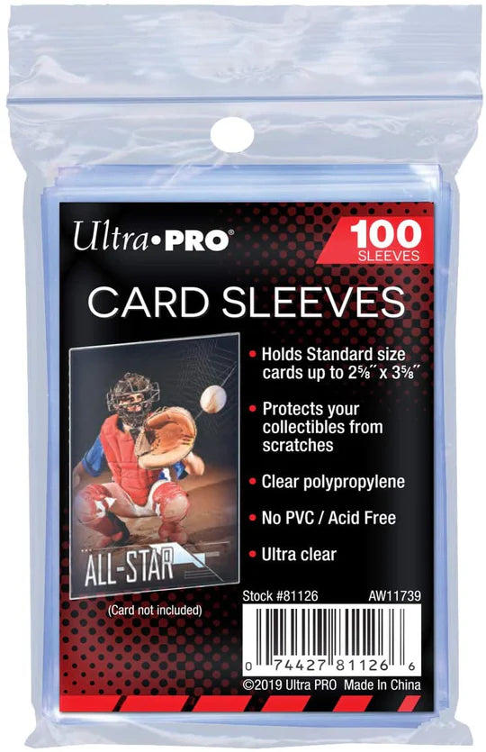 100 Soft Sleeves / Penny Sleeves for Pokemon, Magic, and Standard-Sized Sports and Trading Cards 100 Soft Sleeves / Penny Sleeves for Pokemon, Magic, and Standard-Sized Sports and Trading Cards