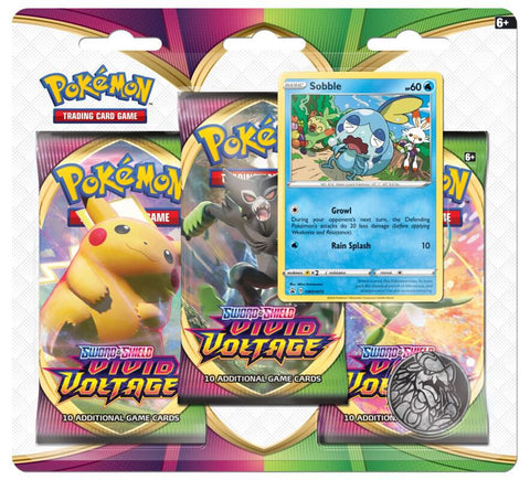 Pokemon Vivid Voltage 3 Pack Blister (Sobble)