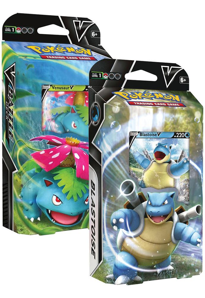 Pokemon V Battle Deck Set of 2 (Blastoise V & Venusaur V)