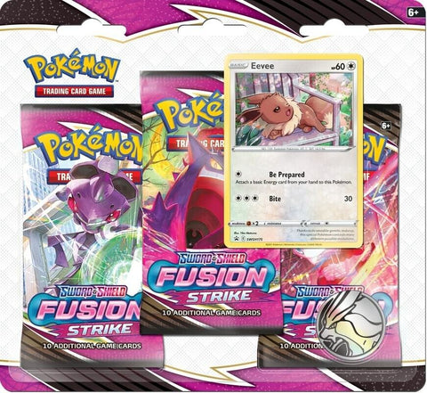 Pokemon Fusion Strike 3 Pack Blister (Eevee)