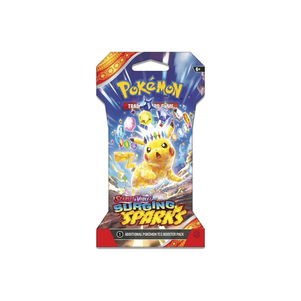 Pokemon Surging Sparks Sleeved Booster Pack (Random Artwork) 763 Collectibles Pokemon Surging Sparks Sleeved Booster Pack (Random Artwork) 763 Collectibles
