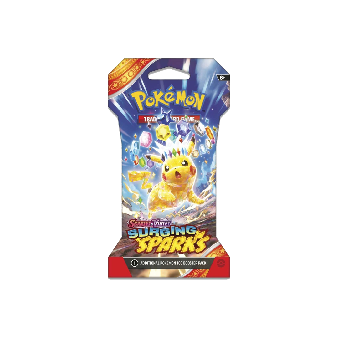 Pokemon Surging Sparks Sleeved Booster Pack (Random Artwork) – 763 Pokemon Surging Sparks Sleeved Booster Pack (Random Artwork) – 763