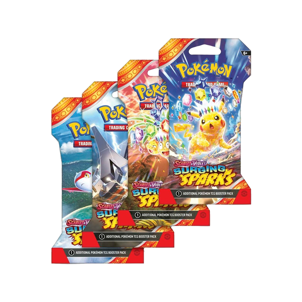 random pokemon booster packs Pokemon Surging Sparks Sleeved Booster Pack (Random Artwork) – 763 Collectibles