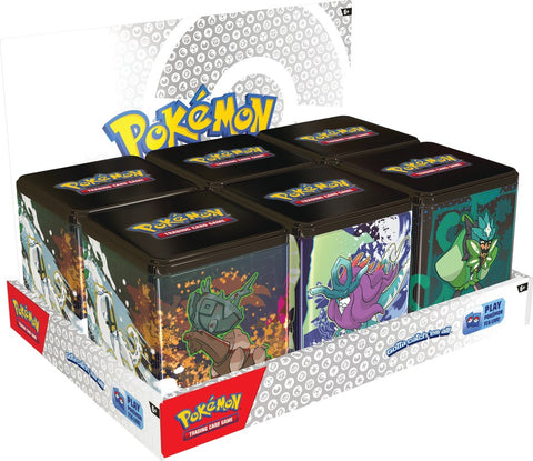 Pokemon 2025 Q1 Stacking Tin Case (6 Tins)
