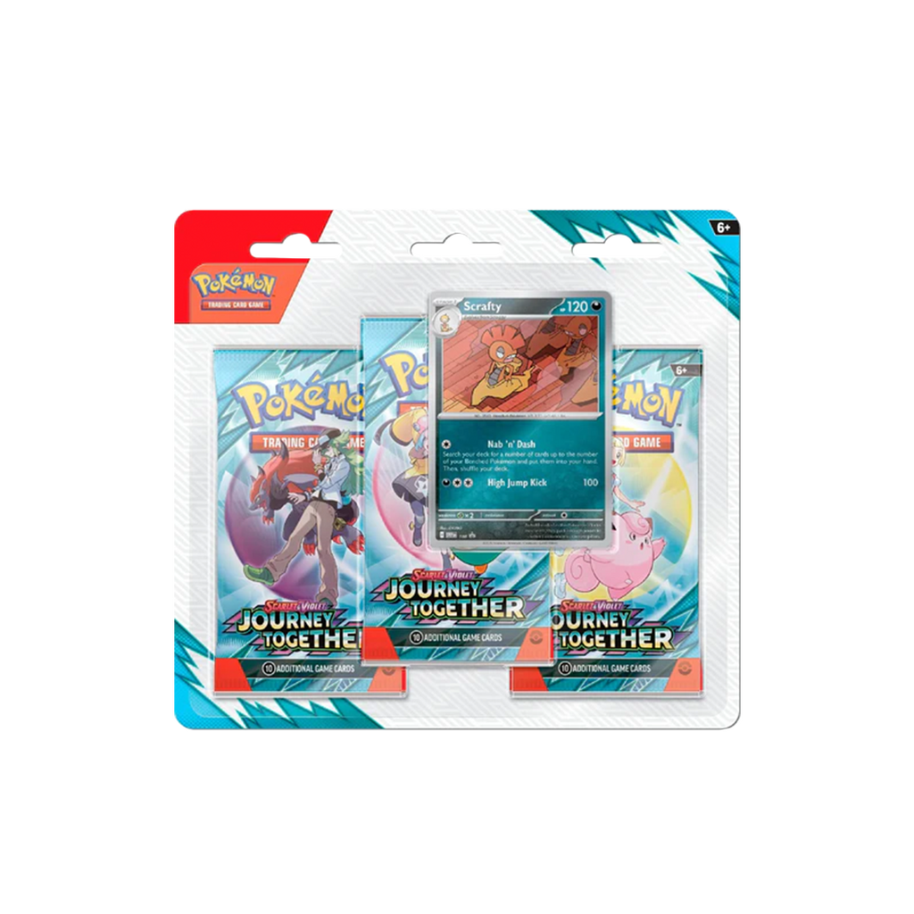 Pokemon Journey Together 3 Pack Blister Set of 2 (each promo art) 763 Collectibles Pokemon Journey Together 3 Pack Blister Set of 2 (each promo art) 763 Collectibles