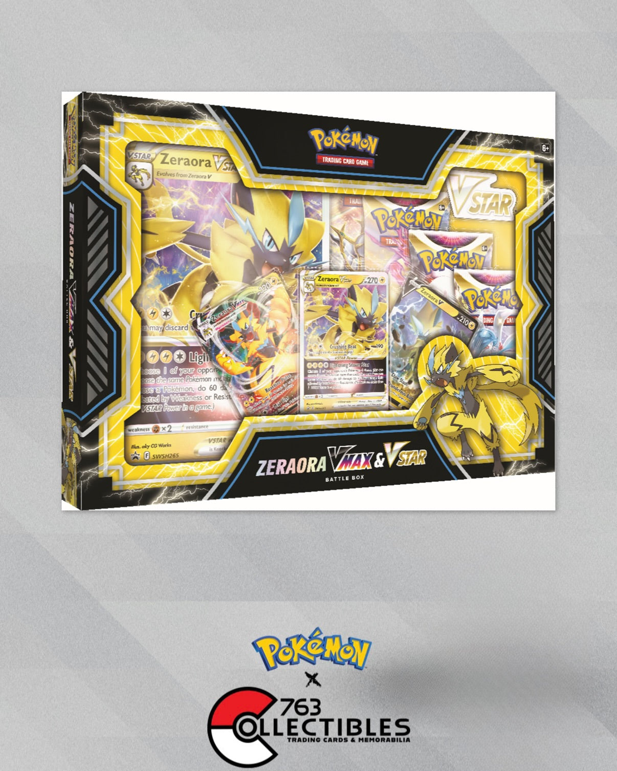 Pokemon Zeraora VMAX & VSTAR Battle Box – 763 Collectibles