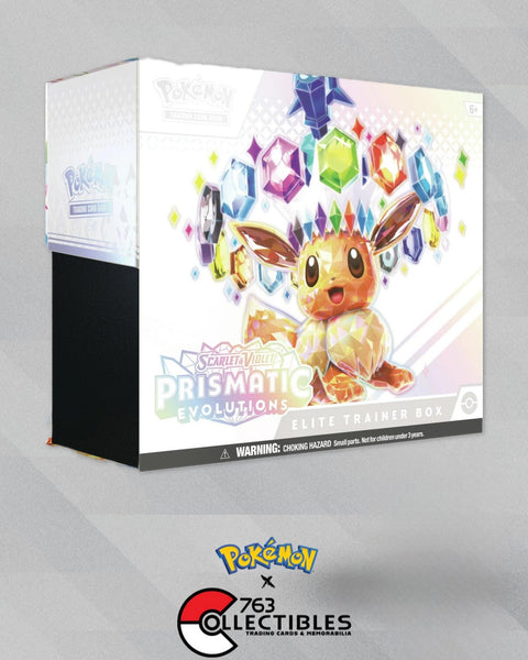 Pokemon Prismatic Evolutions Elite Trainer Box – 763 Collectibles