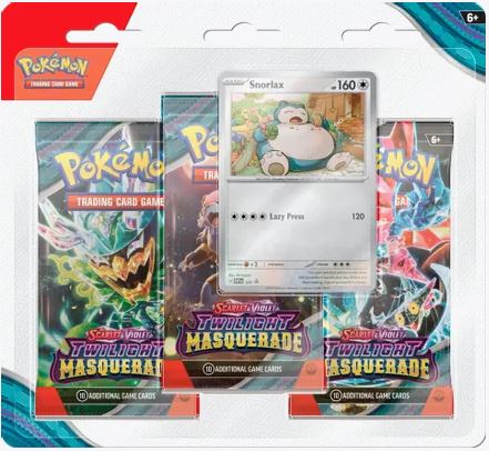 Pokemon Twilight Masquerade 3 Pack Blister Set of 2 (each promo art) 763 Collectibles Pokemon Twilight Masquerade 3 Pack Blister Set of 2 (each promo art) 763 Collectibles