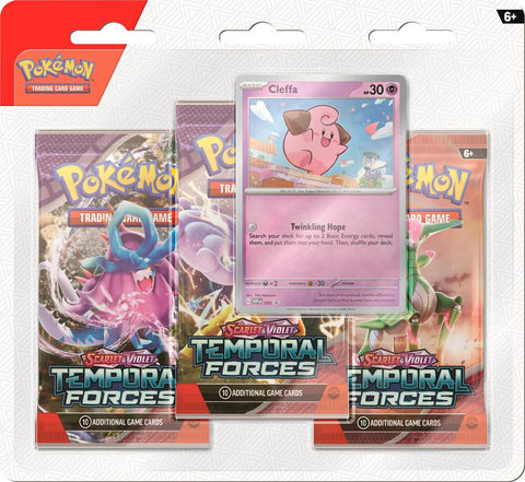Pokemon Temporal Forces 3 Pack Blister - Cleffa