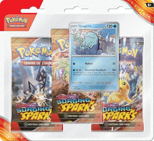 Pokemon Surging Sparks 3 Pack Blister (Quagsire)