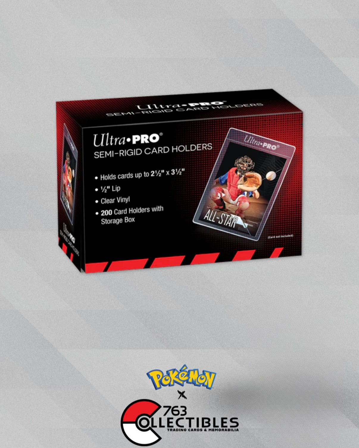 ultra pro graded card Semi Rigid 200ct box – 763 Collectibles QUANTITY:495 cards Spider-Man, New Champion | as well as a Serapes