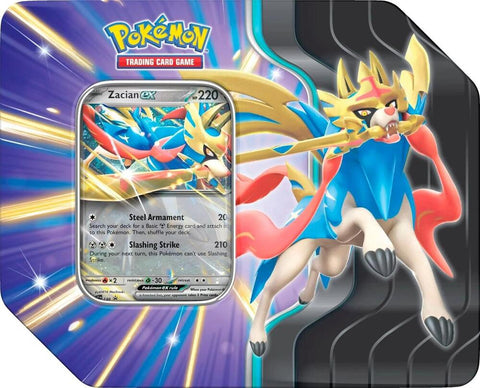 Pokemon Slashing Legends Tin - Zacian ex