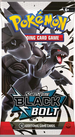 Pokemon Black Bolt Loose Booster Pack (Random Artwork)