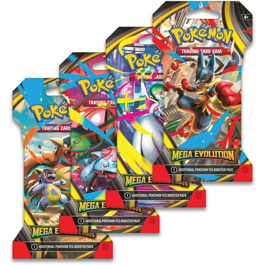Pokemon Mega Evolution Sleeved Booster Pack (1 Pack - Random Artwork)