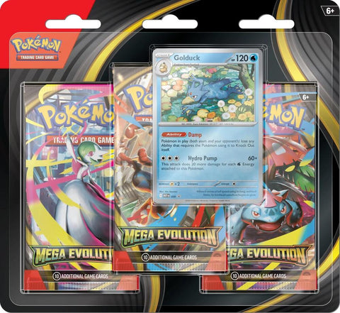 Pokemon Mega Evolution 3 Pack Blister - Golduck