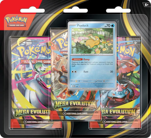 Pokemon Mega Evolution 3 Pack Blister - Psyduck