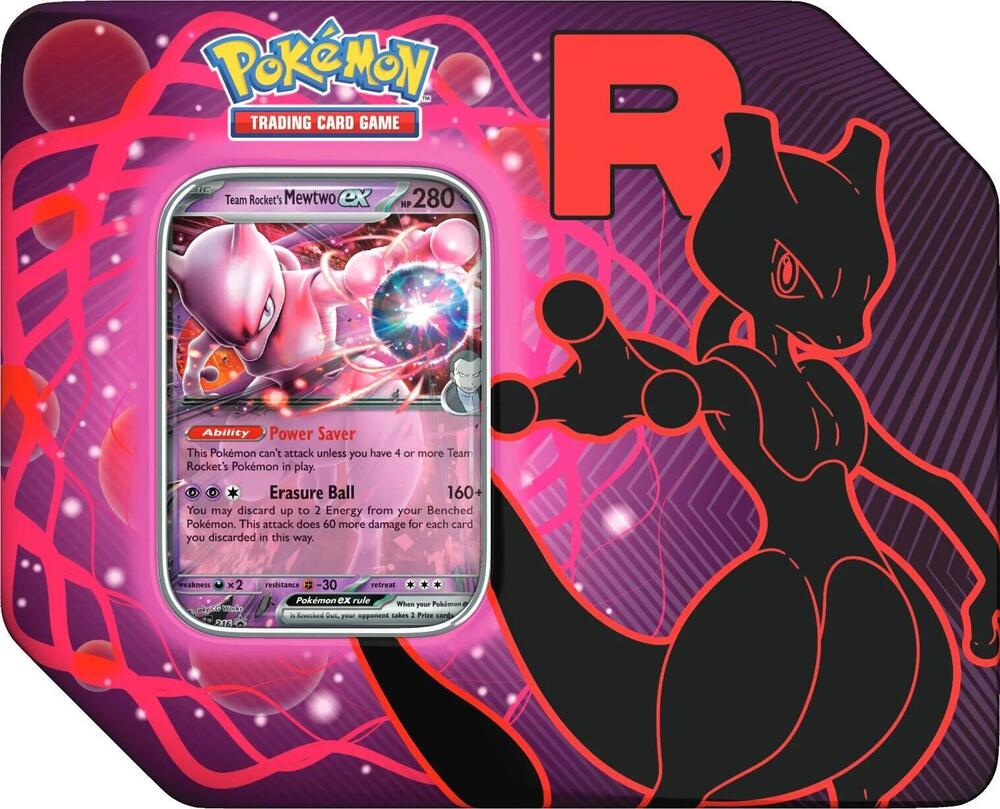 Pokemon Team Rocket Tin - Team Rocket's Mewtwo ex