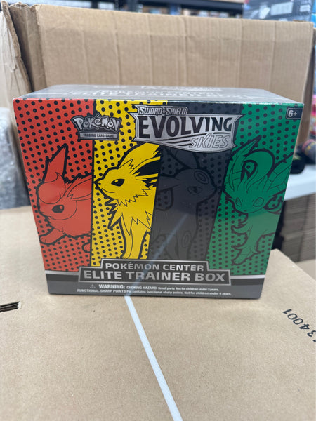 Pokemon Evolving Skies Elite Trainer Box Jolteon/Flareon/Umbreon/Leafeon (Pokemon Center Exclusive)