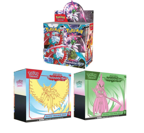 Pokemon Paradox Rift Booster Box + ETB Set of 2 Bundle