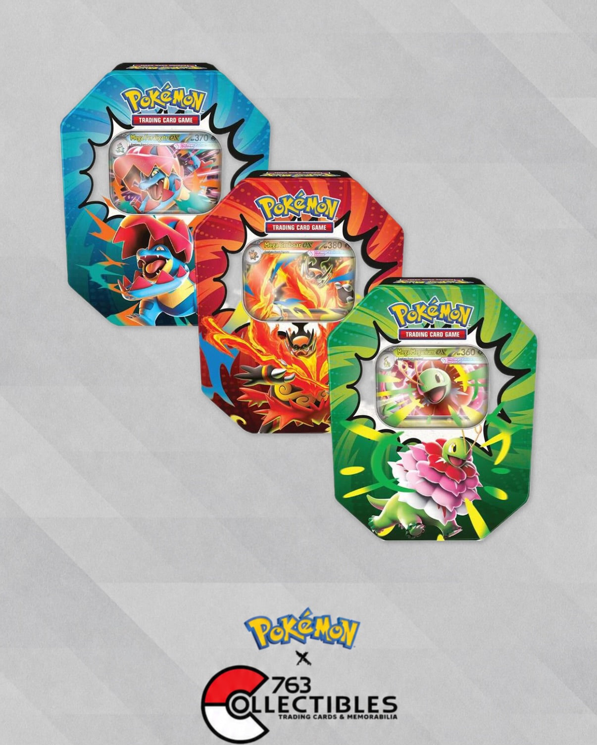 763 Collectibles Pokemon Ascended Heroes Tin - Set of 3