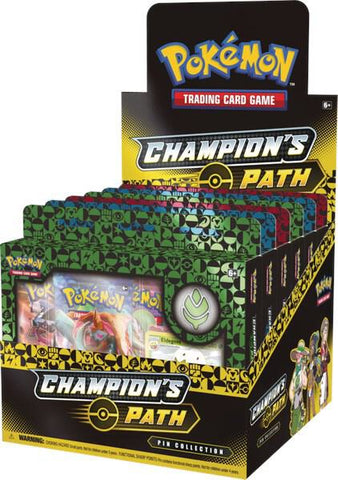 Pokemon Champion's Path Pin Collection Sealed Display