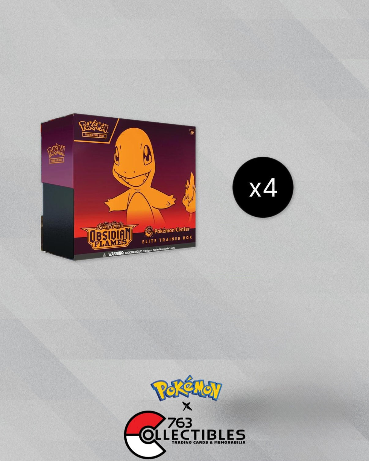 Pokemon Obsidian Flames Elite Trainer Box Case (Pokemon Center Exclusi – 763 Collectibles