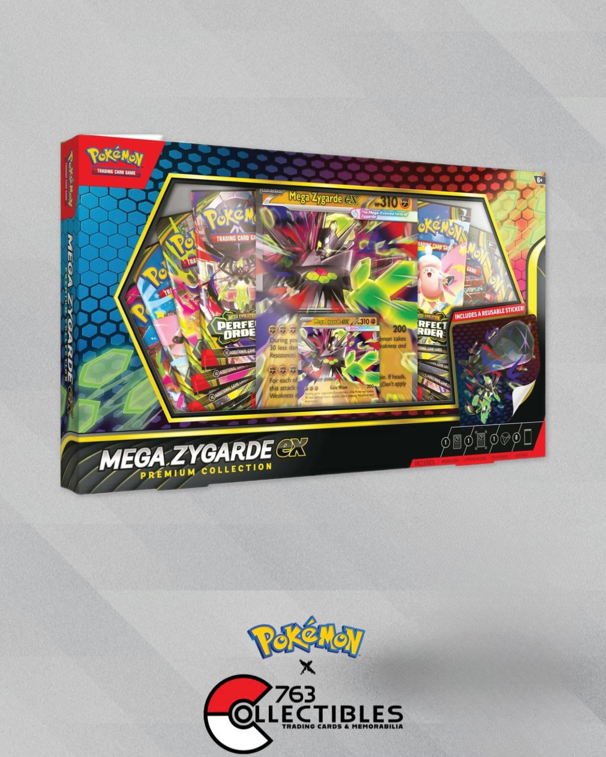 Pokemon Mega Zygarde Ex Premium Collection – 763 Collectibles