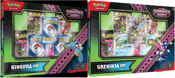 pokemon trading card game kingdra ex box Pokemon Shrouded Fable Kingdra + Greninja EX Box Bundle – 763 Collectibles
