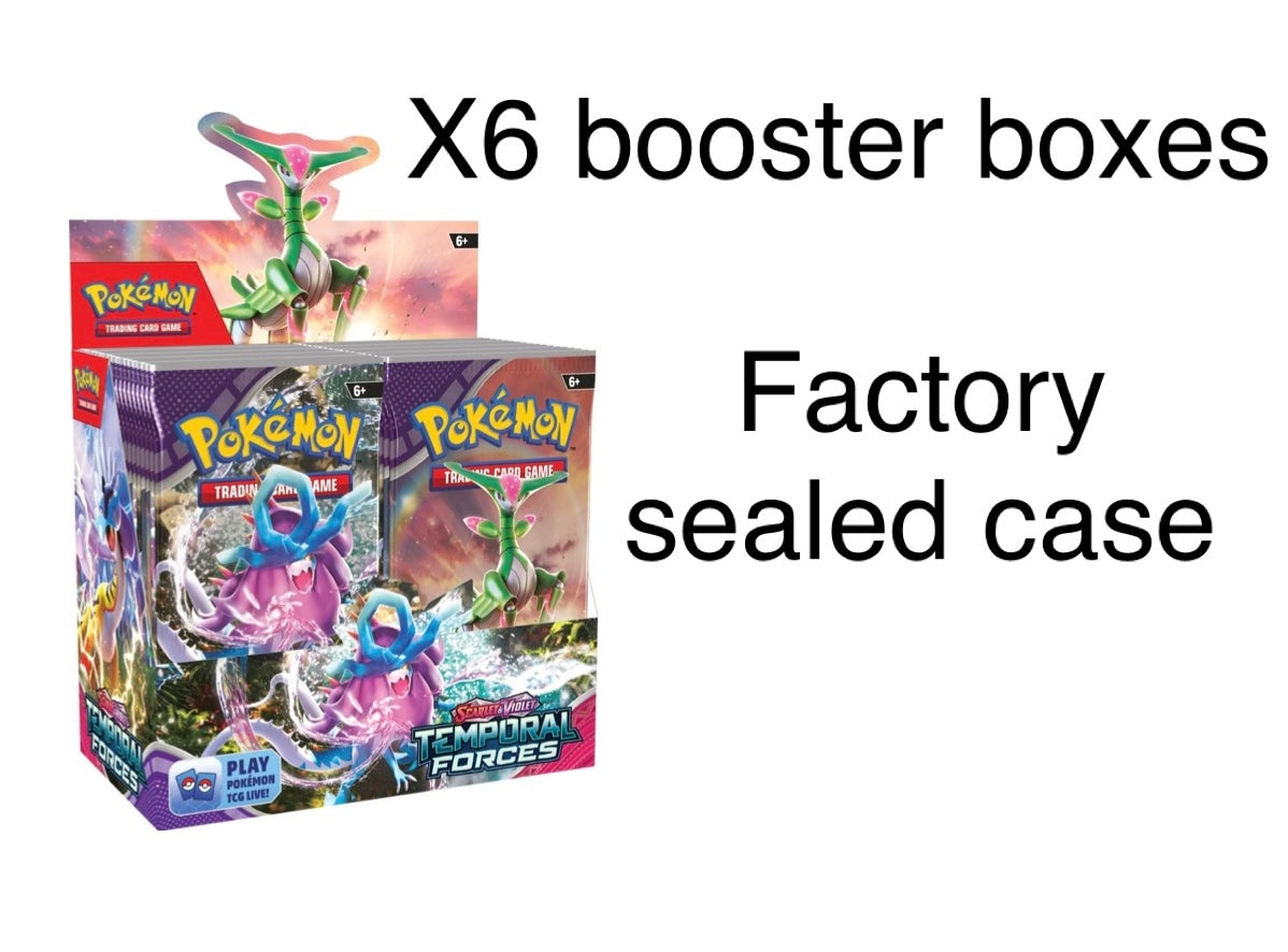 Pokemon Temporal Forces Booster Box Case Factory Sealed **Pre Order 3/22/24 Release Date**