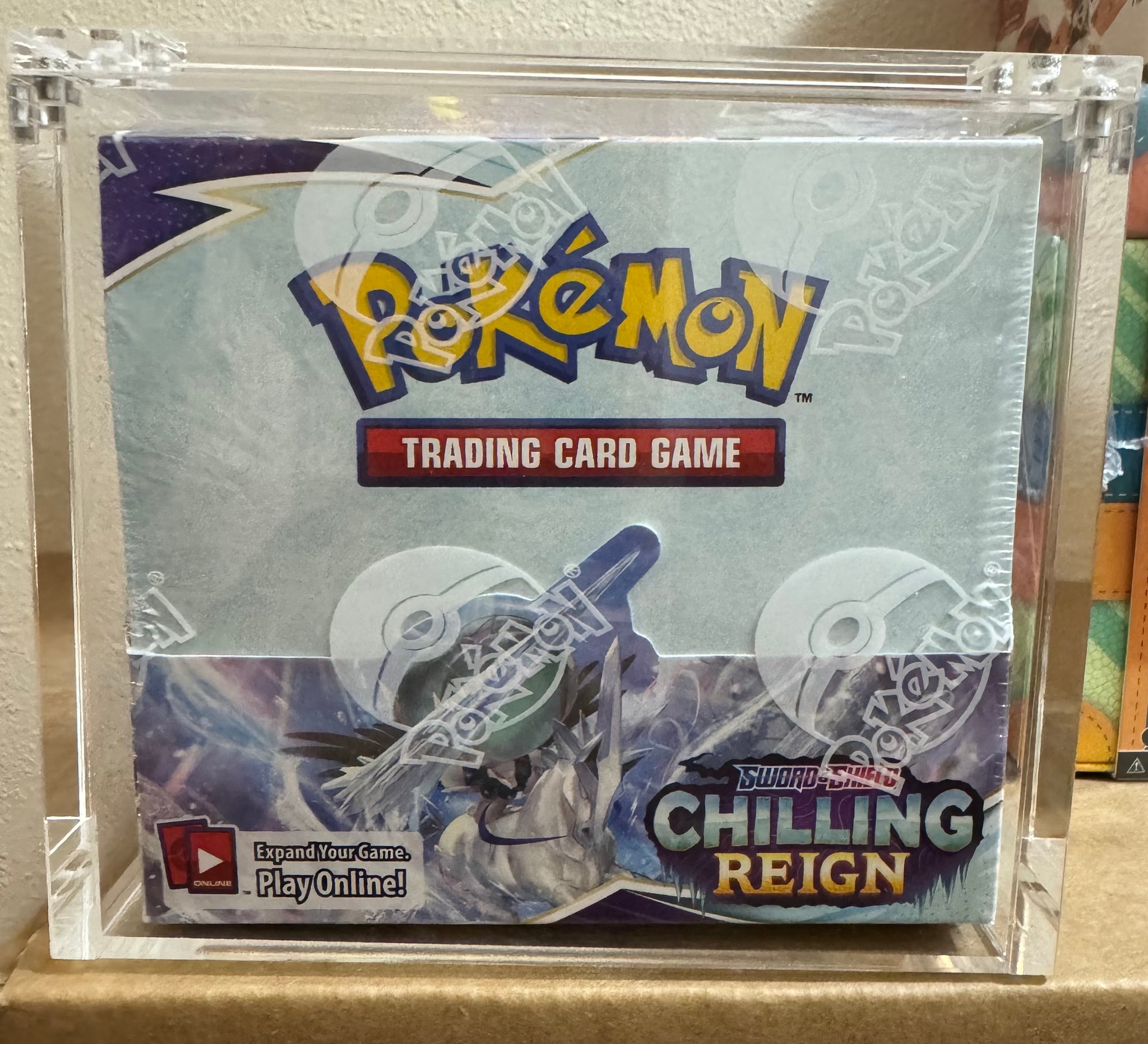 Pokemon Chilling Reign Booster Box w/ Magnetic Acrylic Case