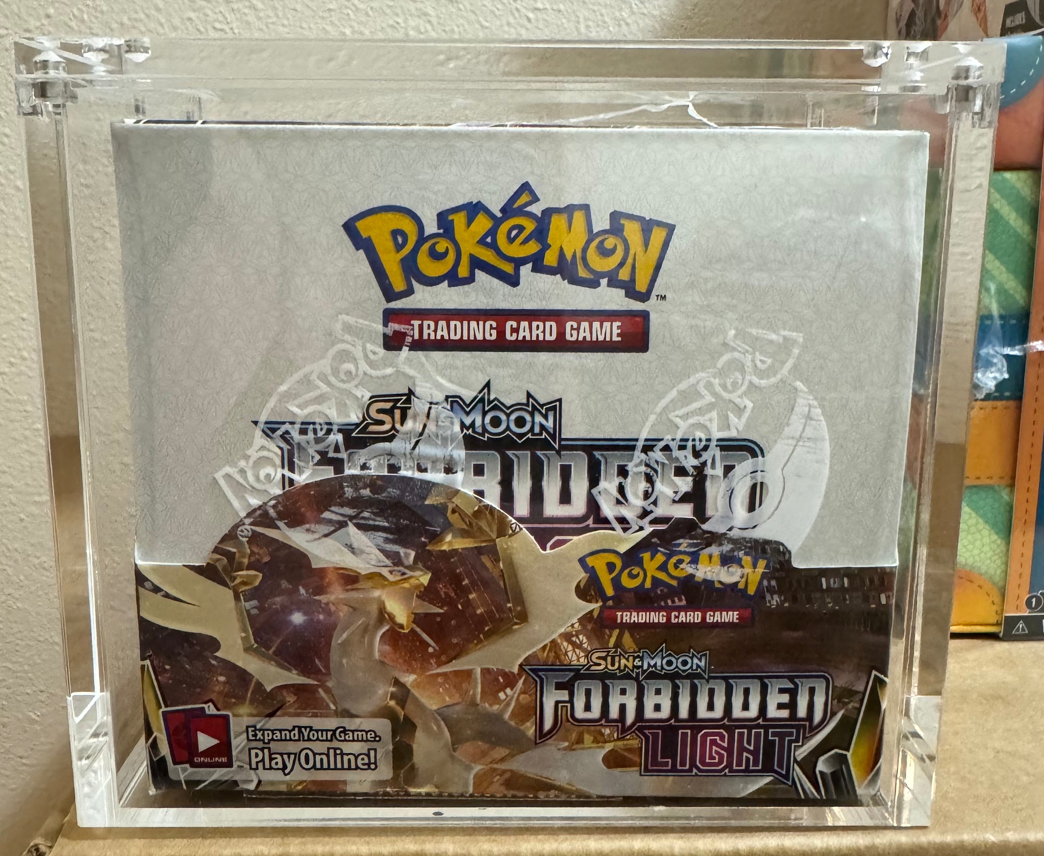 Pokemon S&M Forbidden Light Booster Box w/ Magnetic Acrylic Case