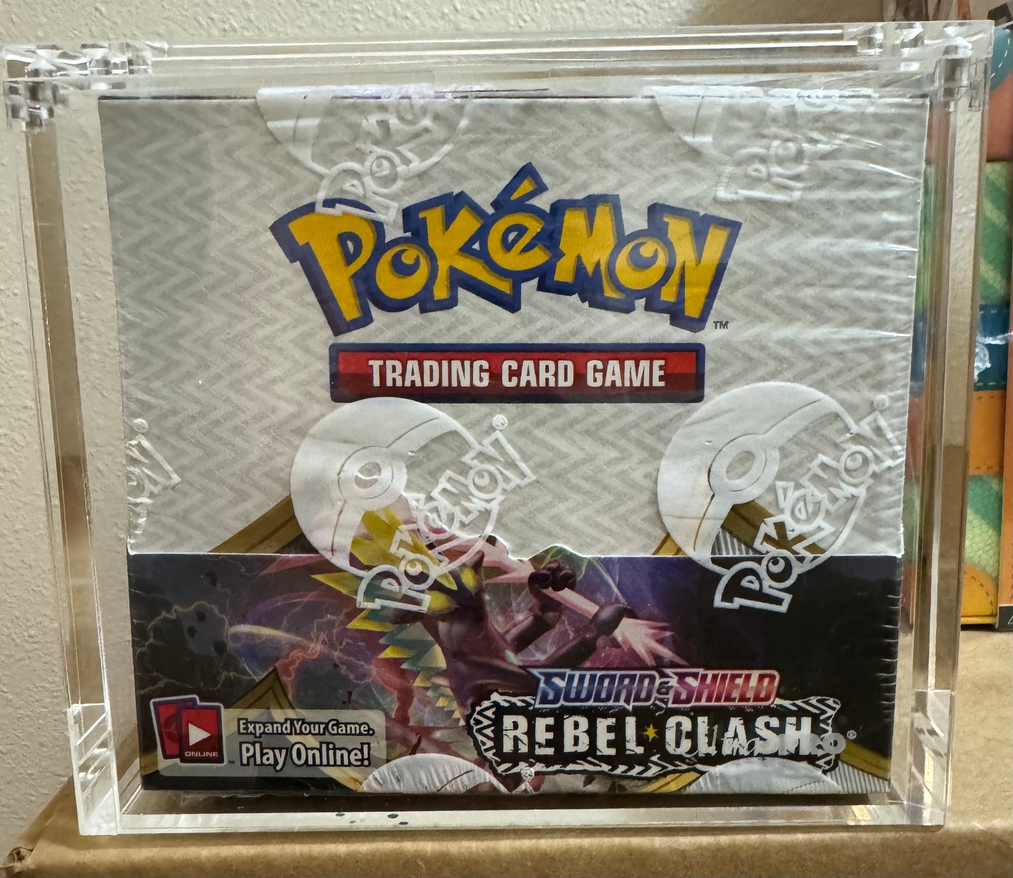 Pokemon S&S Rebel Clash Booster Box w/ Magnetic Acrylic Case