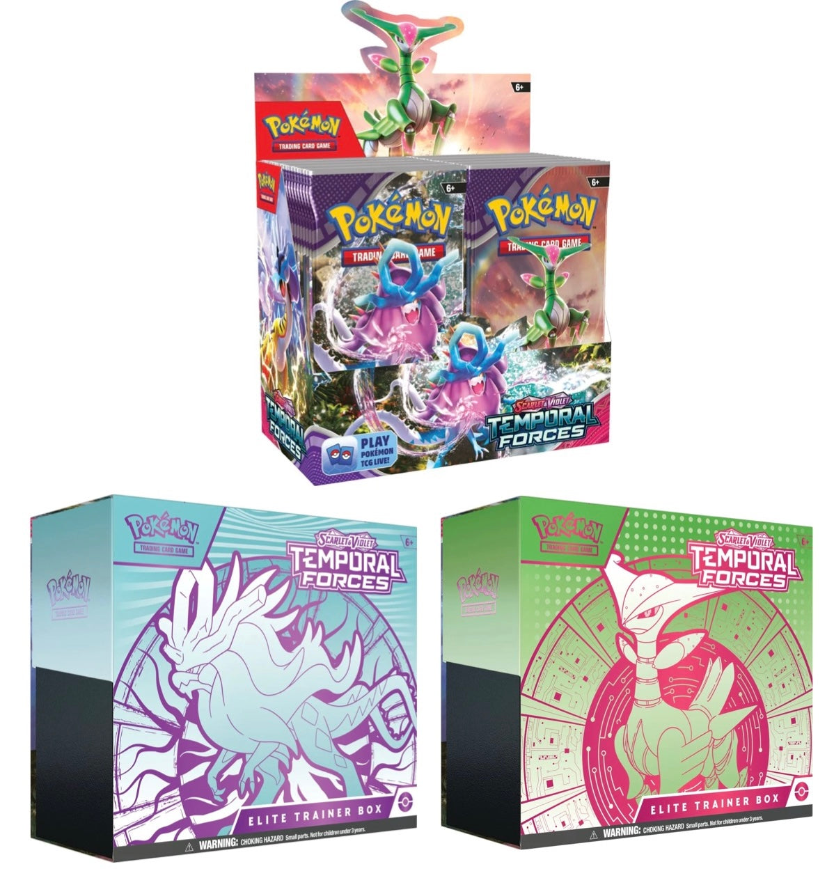 booster box etb Pokemon Temporal Forces Booster Box + ETB Bundle