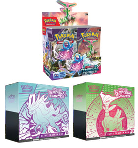 Pokemon Temporal Forces Booster Box + ETB Bundle 763 Collectibles Pokemon Temporal Forces Booster Box + ETB Bundle 763 Collectibles