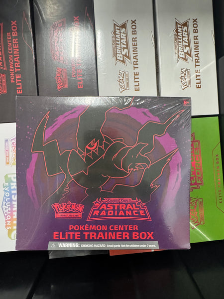 Pokemon Astral Radiance Elite Trainer Box (Pokemon Center Exclusive) (Tear on top of ETB - see photos)