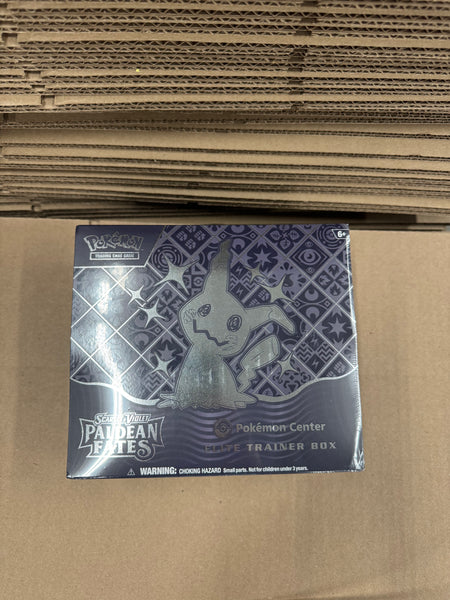 Pokemon Paldean Fates Elite Trainer Box Pokemon Center Exclusive - (Small corner dent - see photos)