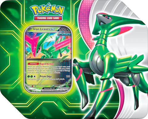 Pokemon Paradox Clash Tin Iron Leaves Ex