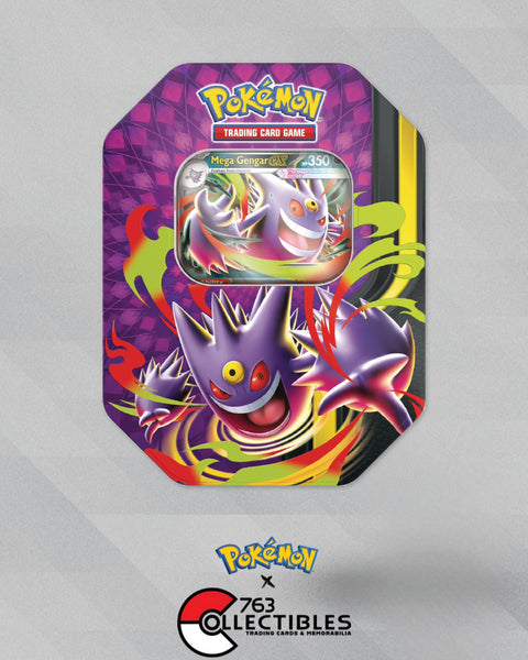 Pokemon Mega Moonlit Tin - Set of 2 (Mega Gengar ex & Mega Clefable ex)