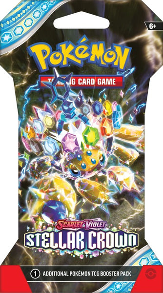 Pokemon Stellar Crown Sleeved Booster Pack (Random Artwork)