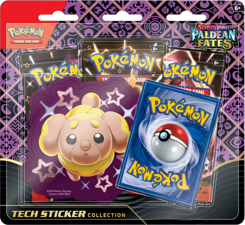 Pokemon Paldean Fates Figough Tech Sticker Collection