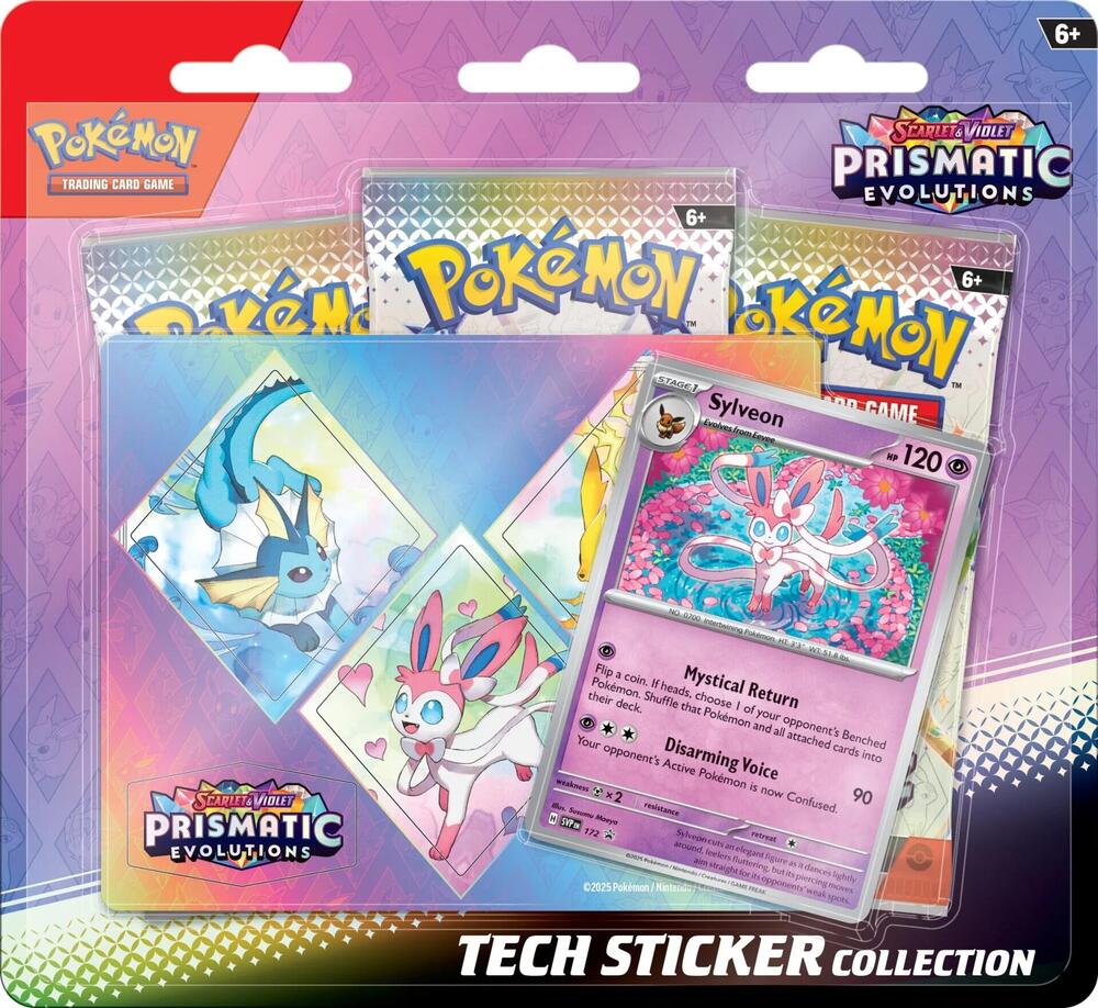 Pokemon Prismatic Evolutions Tech Sticker Collection  (Sylveon)